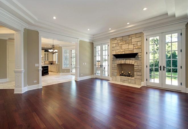 durable, engineered hardwood flooring in a busy family room